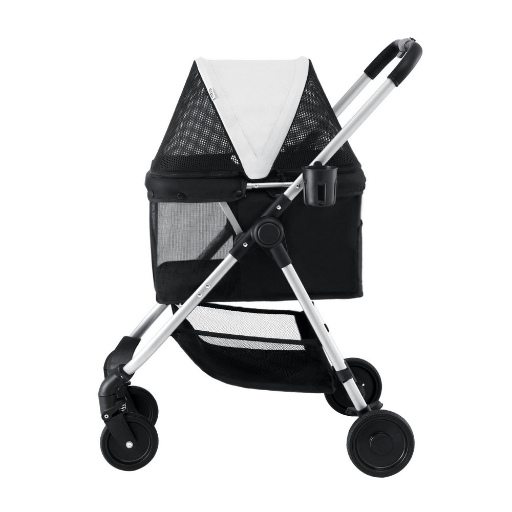 i.Pet Pet Stroller Pram Dog Cat Carrier Cage Large Travel Pushchair Foldable 4 Wheels - view 4