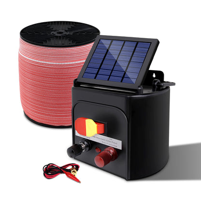 Giantz Fence Energiser 3KM Solar Powered Electric 1200M Poly Tape - view 3