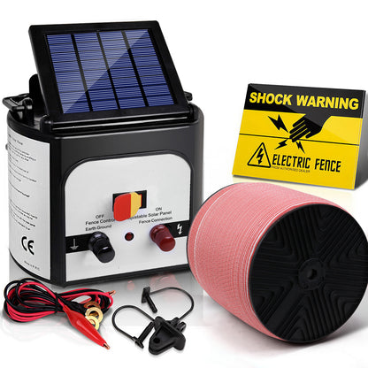 Giantz Fence Energiser 8KM Solar Powered Electric 1200M Poly Tape - view 7