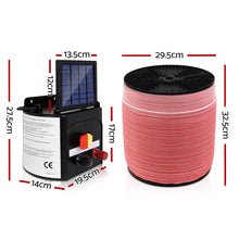 Giantz Fence Energiser 5KM Solar Powered Electric 2000M Poly Tape - view 2