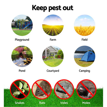 Gardeon Snake Repeller 10X Multi Pulse Ultrasonic Battery Powered Pest Repellent - view 7