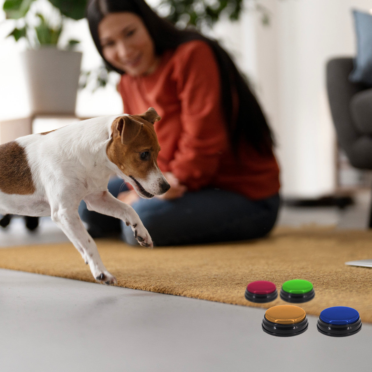 Tech4Pets 4-Pack Talking Buttons for Interactive Pet Communication - view 5
