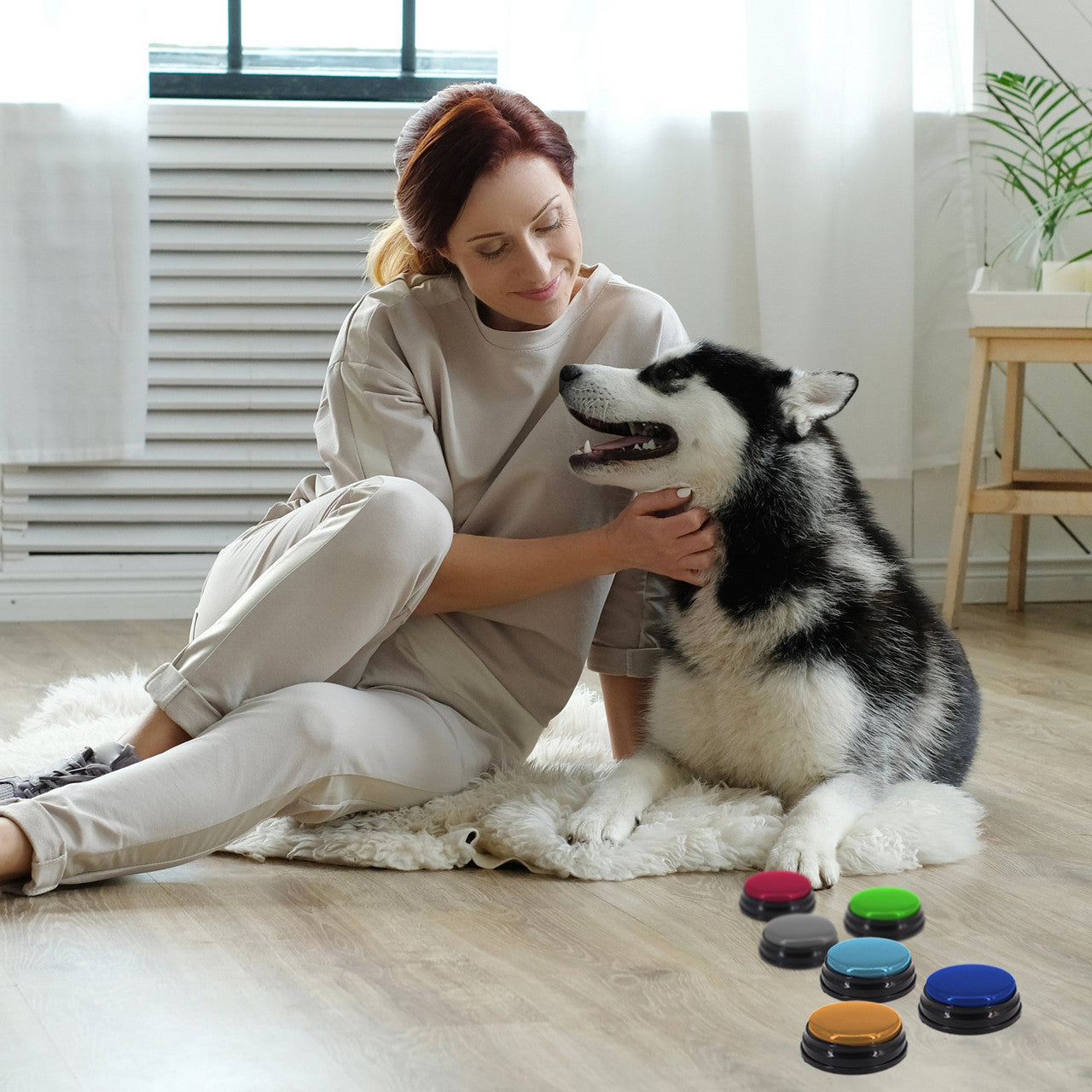 Tech4Pets 6-Pack Talking Buttons for Interactive Pet Communication - view 4