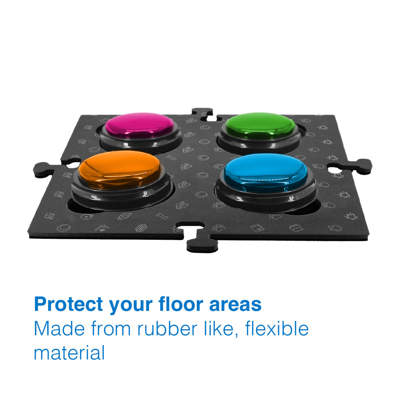 Tech4Pets Black Mat 2-Pack for Talking Buttons & Floor - view 5