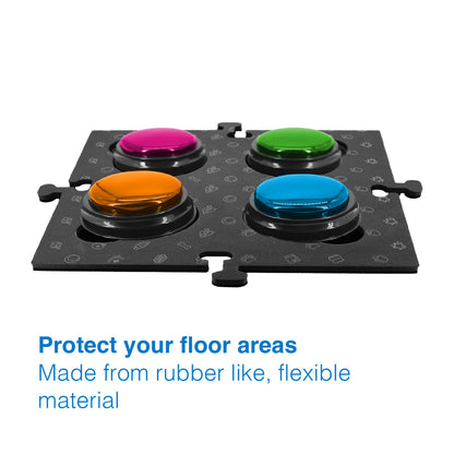 Tech4Pets Black Mat 2-Pack for Talking Buttons & Floor - view 5
