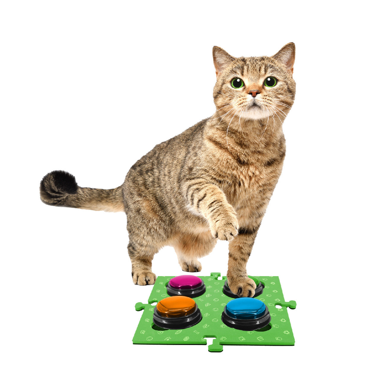 Tech4Pets Green Mat 2-Pack for Talking Buttons & Floor - view 3