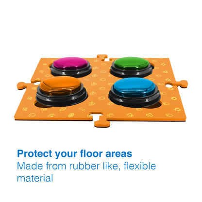 Tech4Pets Orange Mat 2-Pack for Talking Buttons & Floor - view 4