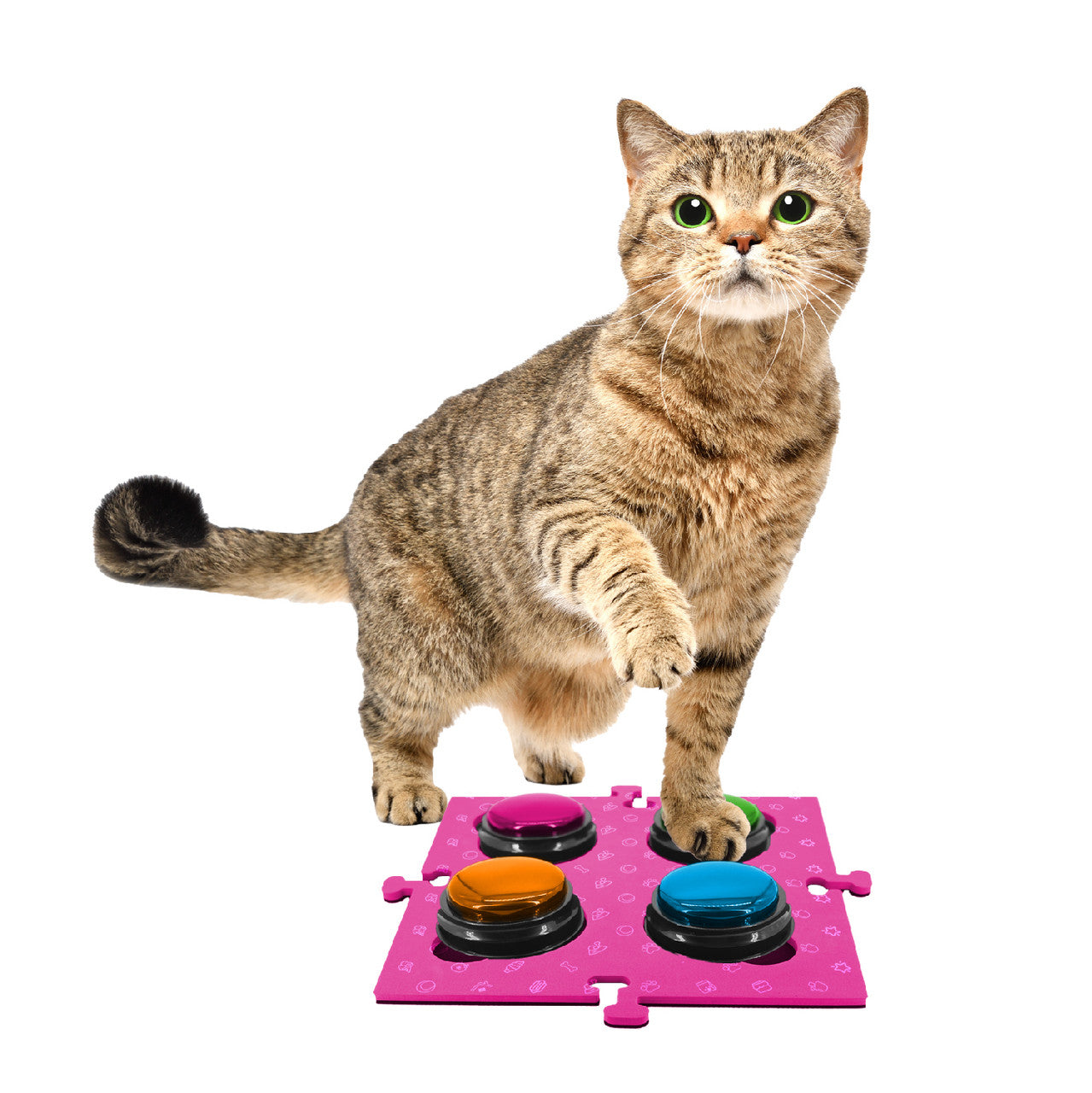 Tech4Pets Pink Mat 2-Pack for Talking Buttons & Floor - view 3