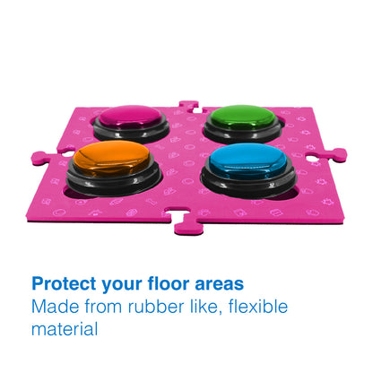 Tech4Pets Pink Mat 2-Pack for Talking Buttons & Floor - view 4