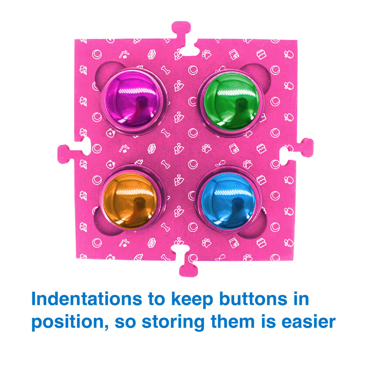 Tech4Pets Pink Mat 2-Pack for Talking Buttons & Floor - view 5