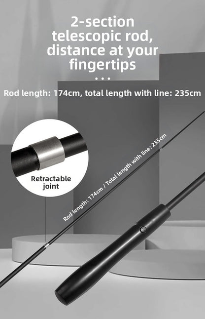 pet products Interactive LED telescopic pole cat teaser stick - view 7