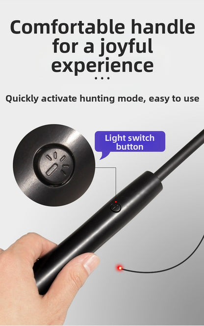 pet products Interactive LED telescopic pole cat teaser stick - view 8