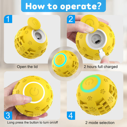 pet products Electric bouncing ball for grinding teeth and teasing pets - view 2