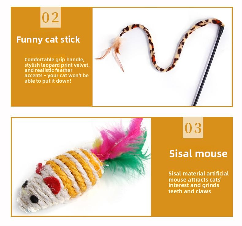 pet products Super Set (21 Pcs) - Cat Tunnel, Teaser, Mice, Jingle Balls, & Pom Poms. (Note: accessory colors are shipped randomly). - view 7