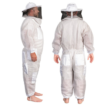 Beekeeping Bee Full Suit 3 Layer Mesh Ultra Cool Ventilated Round Head Beekeeping Protective Gear SIZE M - view 2