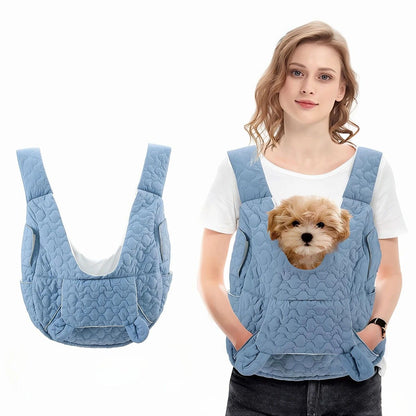 Pet Chest Carrier Front-Facing Backpack Small Dog Cat Breathable Carrier Hands-Free Sling（pink) - view 9