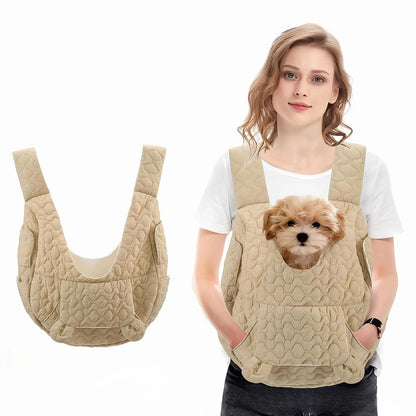 Pet Chest Carrier Front-Facing Backpack Small Dog Cat Breathable Carrier Hands-Free Sling（pink) - view 10