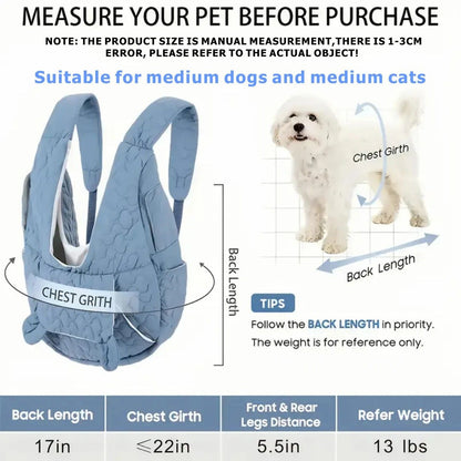 Pet Chest Carrier Front-Facing Backpack Small Dog Cat Breathable Carrier Hands-Free Sling(khaki) - view 4