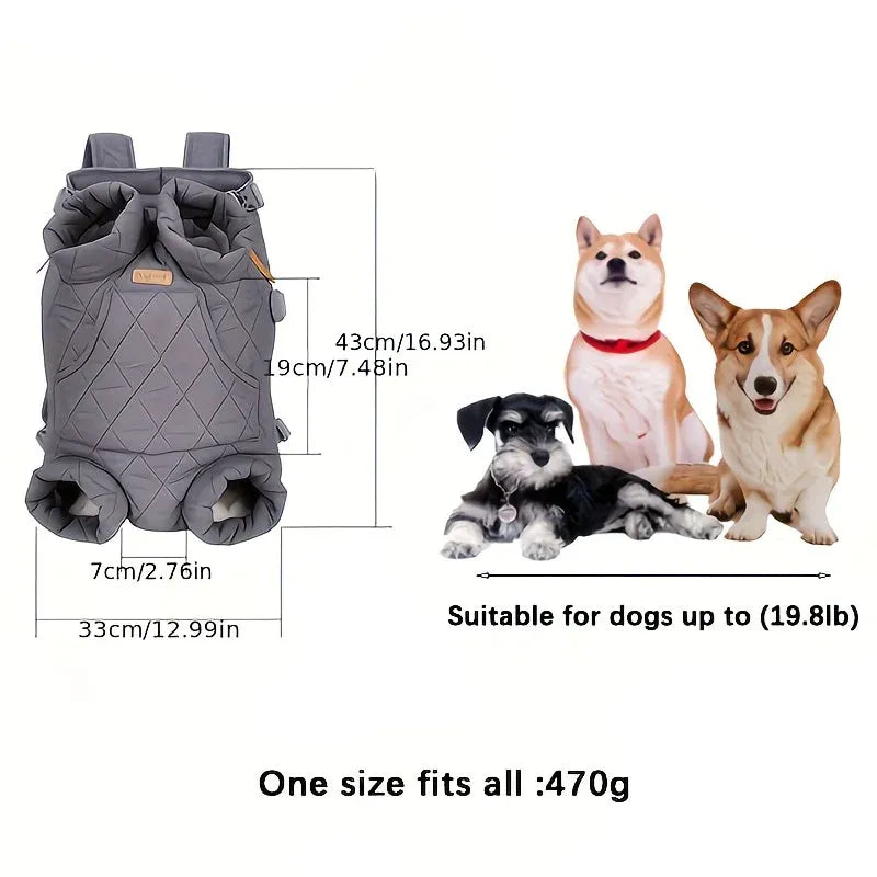Winter Pet Front Pack: Warm, Lightweight, Hands-Free, Cozy Companion for Every Journey/PINK - view 10