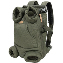 Winter Pet Front Pack: Warm, Lightweight, Hands-Free, Cozy Companion for Every Journey/pitch green