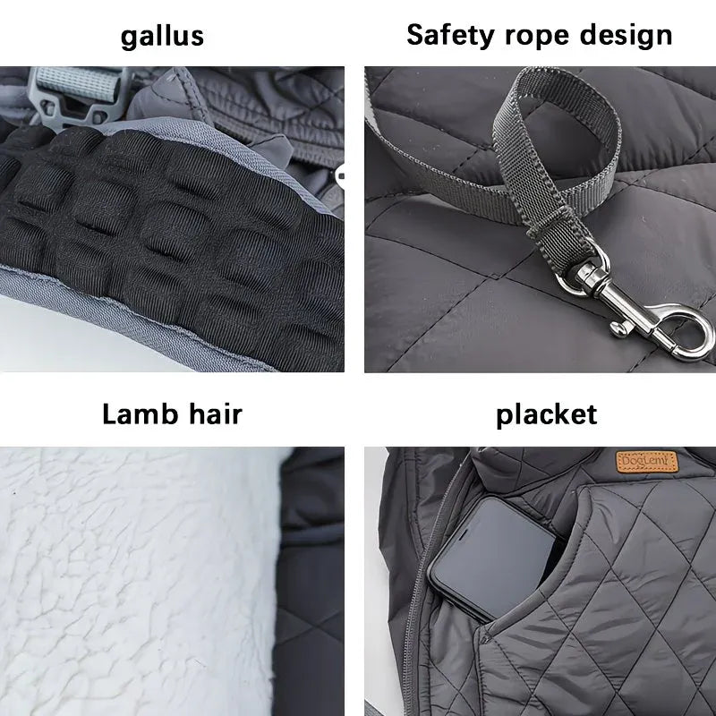 Winter Pet Front Pack: Warm, Lightweight, Hands-Free, Cozy Companion for Every Journey/pitch green - view 6