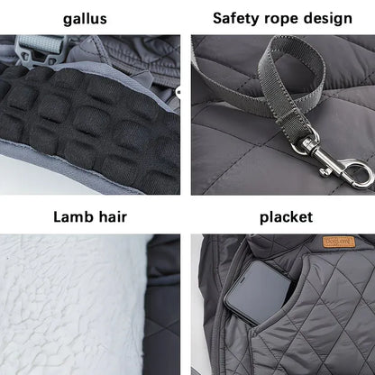 Winter Pet Front Pack: Warm, Lightweight, Hands-Free, Cozy Companion for Every Journey/pitch green - view 6