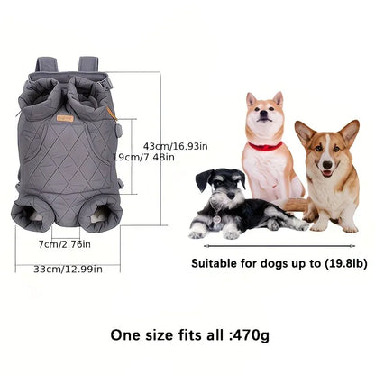 Winter Pet Front Pack: Warm, Lightweight, Hands-Free, Cozy Companion for Every Journey/pitch green - view 10