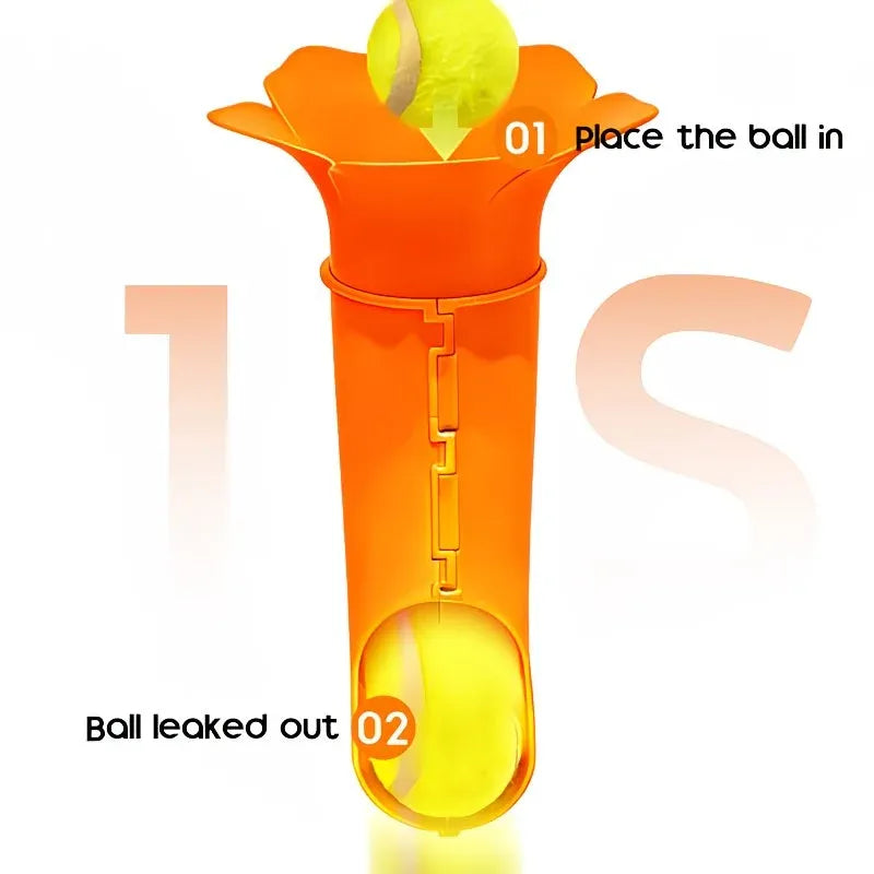 Manual Ball Launcher: Adjustable Difficulty, No Batteries Needed, Clip-On Automatic Ball Dispensing, Human-Pet Interaction and Solo Play All in One - view 6