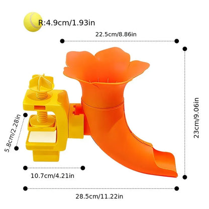 Manual Ball Launcher: Adjustable Difficulty, No Batteries Needed, Clip-On Automatic Ball Dispensing, Human-Pet Interaction and Solo Play All in One - view 8
