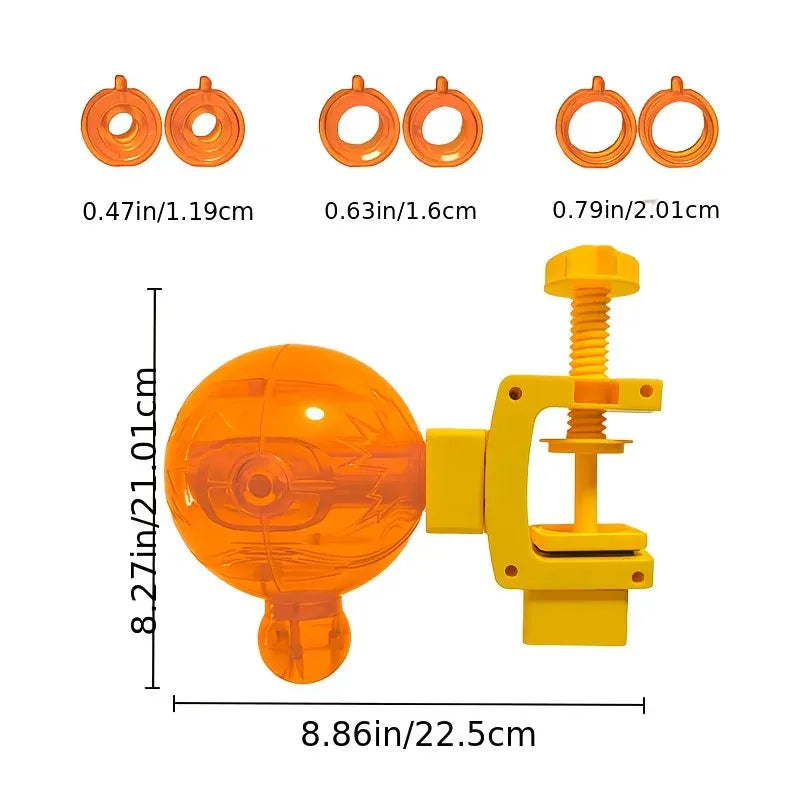 Pet Puzzle Spinning Feeder: 360° Slow Feeding Portion Control, Clip-On Installation, Eat While Playing/the little orange - view 5