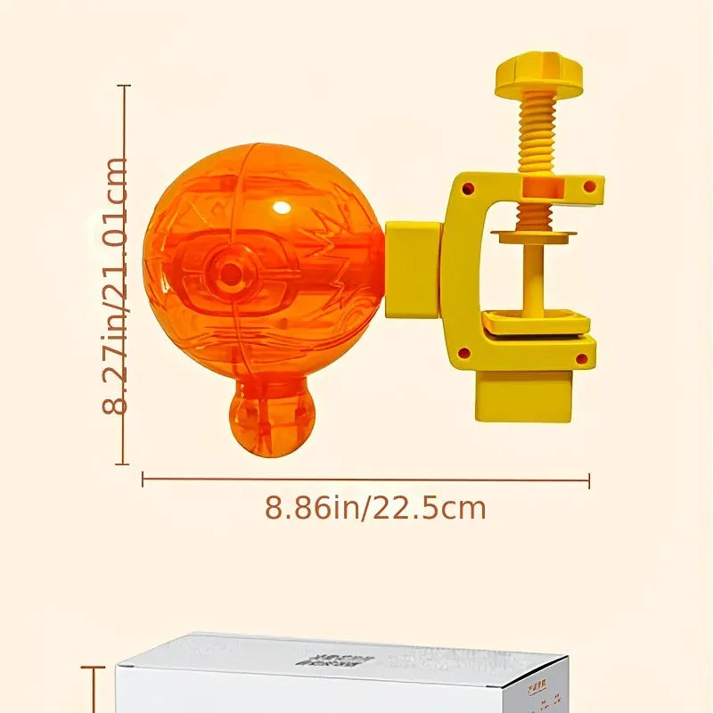 Pet Puzzle Spinning Feeder: 360° Slow Feeding Portion Control, Clip-On Installation, Eat While Playing/the little orange - view 8