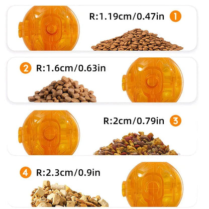 Pet Puzzle Spinning Feeder: 360° Slow Feeding Portion Control, Clip-On Installation, Eat While Playing/the little orange - view 10