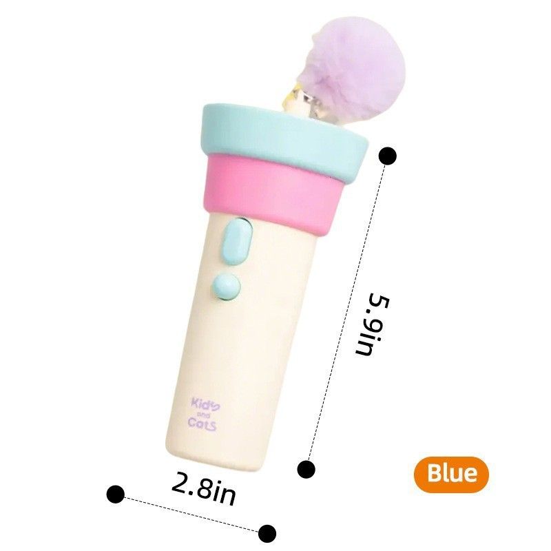 Electric Cat Fishing Wand Toy: One-Button Launch with Spring Retraction, the Perfect Stress-Relief Toy for Human-Pet Interaction/Blue head [gift battery x2+ replacement head x2+ screwdriver