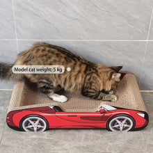 Bestselling Red Racing Car Cat Scratcher Bed | Corrugated Cardboard Durable Cat Bed + Scratcher 2-in-1, Suitable for Cats Under 7kg(PINK) - view 2