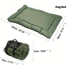 High-Quality Pet Portable Moisture-Proof Mattress, 120x80cm Large Size, Foldable for Storage, Wear-Resistant and Waterproof, All-Season Use, Suitable for Indoor and Outdoor, Ideal for Both Cats and Dogs.army green