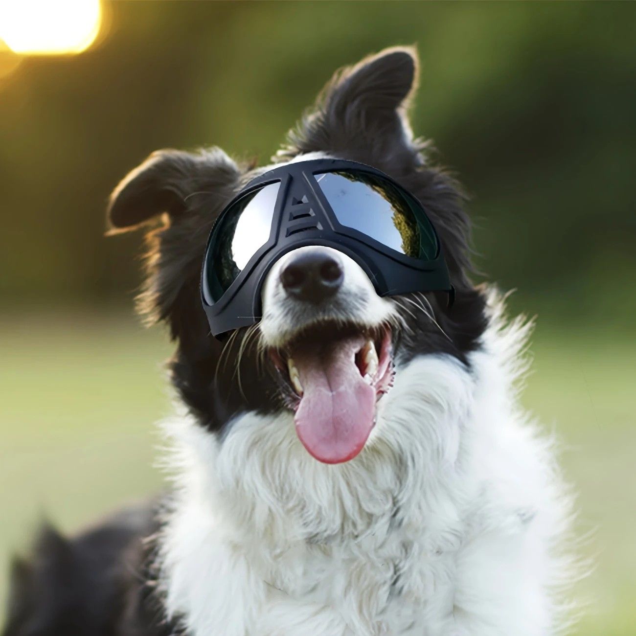 Large Dog Goggles | Windproof, Snowproof, UV Protection, Flexible Frame Sunglasses for Outdoor Adventure(black) - view 7