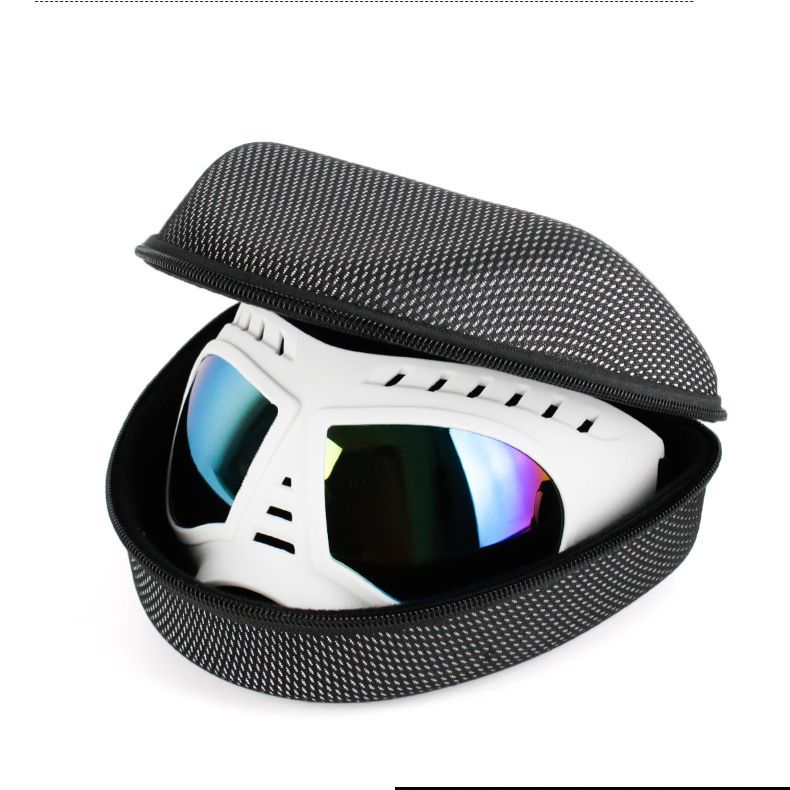 Large Dog Goggles | Windproof, Snowproof, UV Protection, Flexible Frame Sunglasses for Outdoor Adventure(WHITE) - view 7