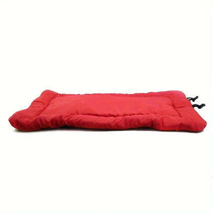 High-quality moisture-proof thick portable camping dog bed suitable for medium / large / small dogs - durable polyester outdoor mat with handle foldable design suitable for travel home and camping trips camping bed.BLUE - view 8