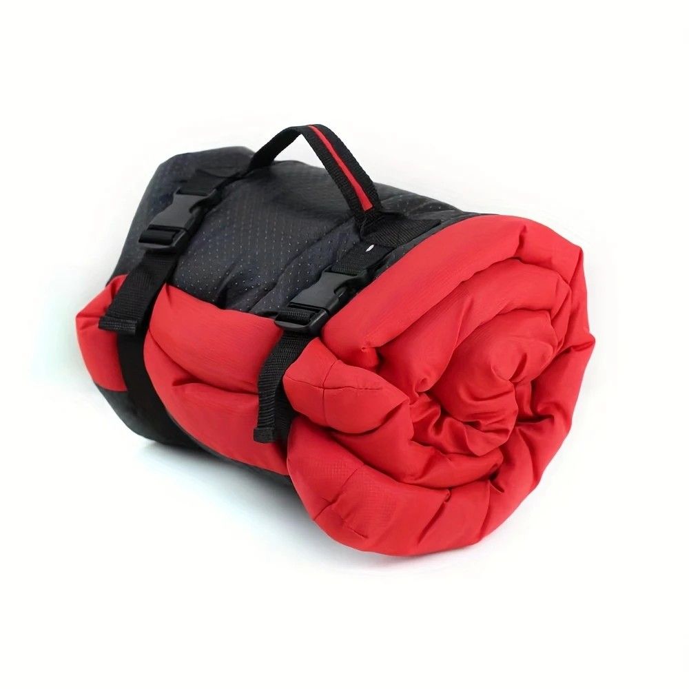 High-quality moisture-proof thick portable camping dog bed suitable for medium / large / small dogs - durable polyester outdoor mat with handle foldable design suitable for travel home and camping trips camping bed.BLUE - view 10
