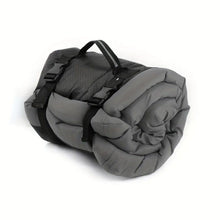 High-quality moisture-proof thick portable camping dog bed suitable for medium / large / small dogs - durable polyester outdoor mat with handle foldable design suitable for travel home and camping trips camping bed.GREY