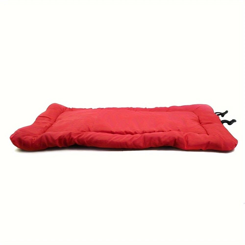 High-quality moisture-proof thick portable camping dog bed suitable for medium / large / small dogs - durable polyester outdoor mat with handle foldable design suitable for travel home and camping trips camping bed.GREY - view 8