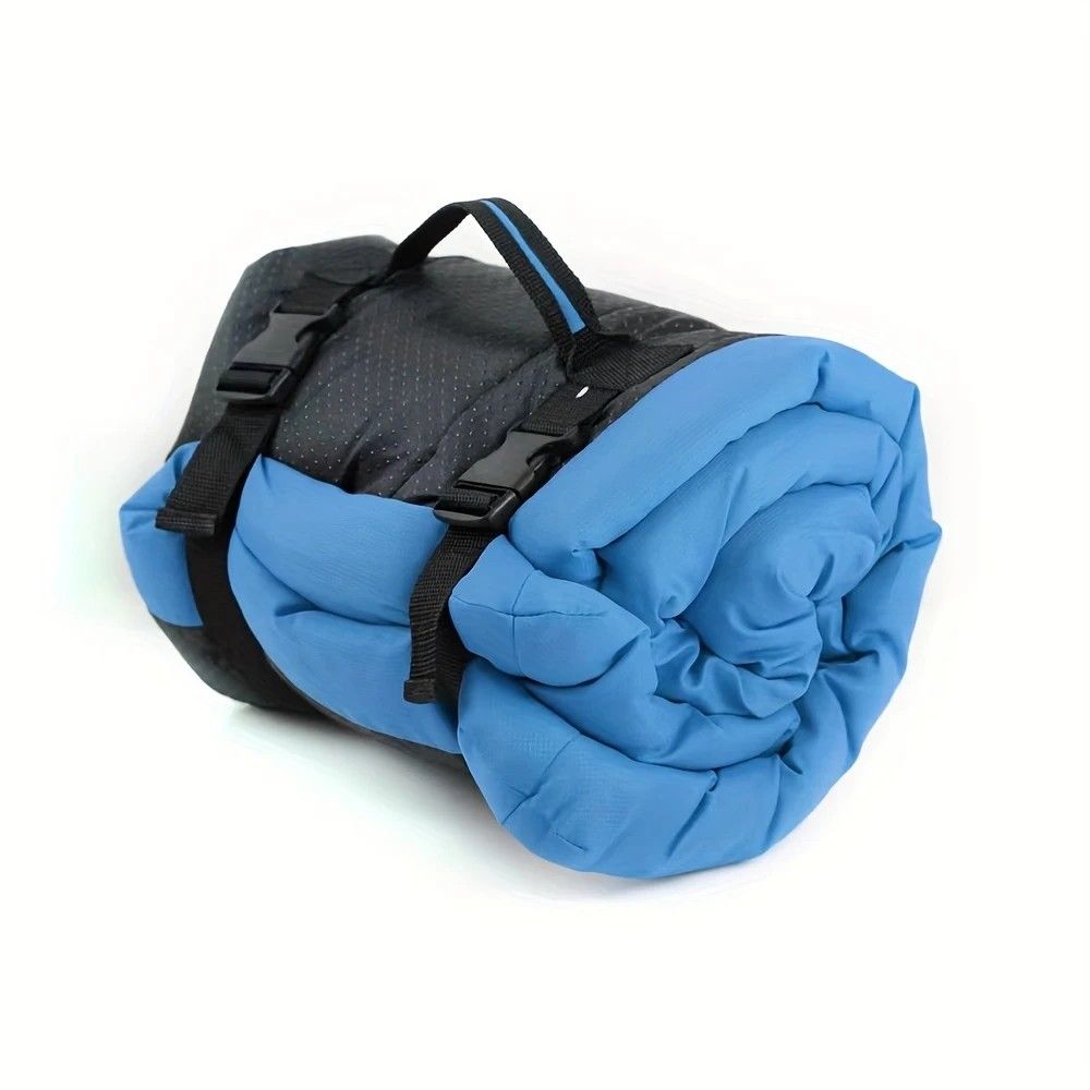 High-quality moisture-proof thick portable camping dog bed suitable for medium / large / small dogs - durable polyester outdoor mat with handle foldable design suitable for travel home and camping trips camping bed.pitch green - view 9