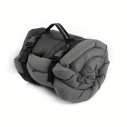 High-quality moisture-proof thick portable camping dog bed suitable for medium / large / small dogs - durable polyester outdoor mat with handle foldable design suitable for travel home and camping trips camping bed.pitch green - view 10