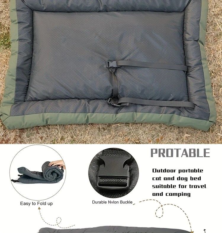 High-Quality Pet Portable Moisture-Proof Mattress, 120x80cm Large Size, Foldable for Storage, Wear-Resistant and Waterproof, All-Season Use, Suitable for Indoor and Outdoor, Ideal for Both Cats and Dogs.GREY - view 8