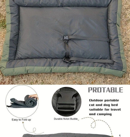 High-Quality Pet Portable Moisture-Proof Mattress, 120x80cm Large Size, Foldable for Storage, Wear-Resistant and Waterproof, All-Season Use, Suitable for Indoor and Outdoor, Ideal for Both Cats and Dogs.GREY - view 8