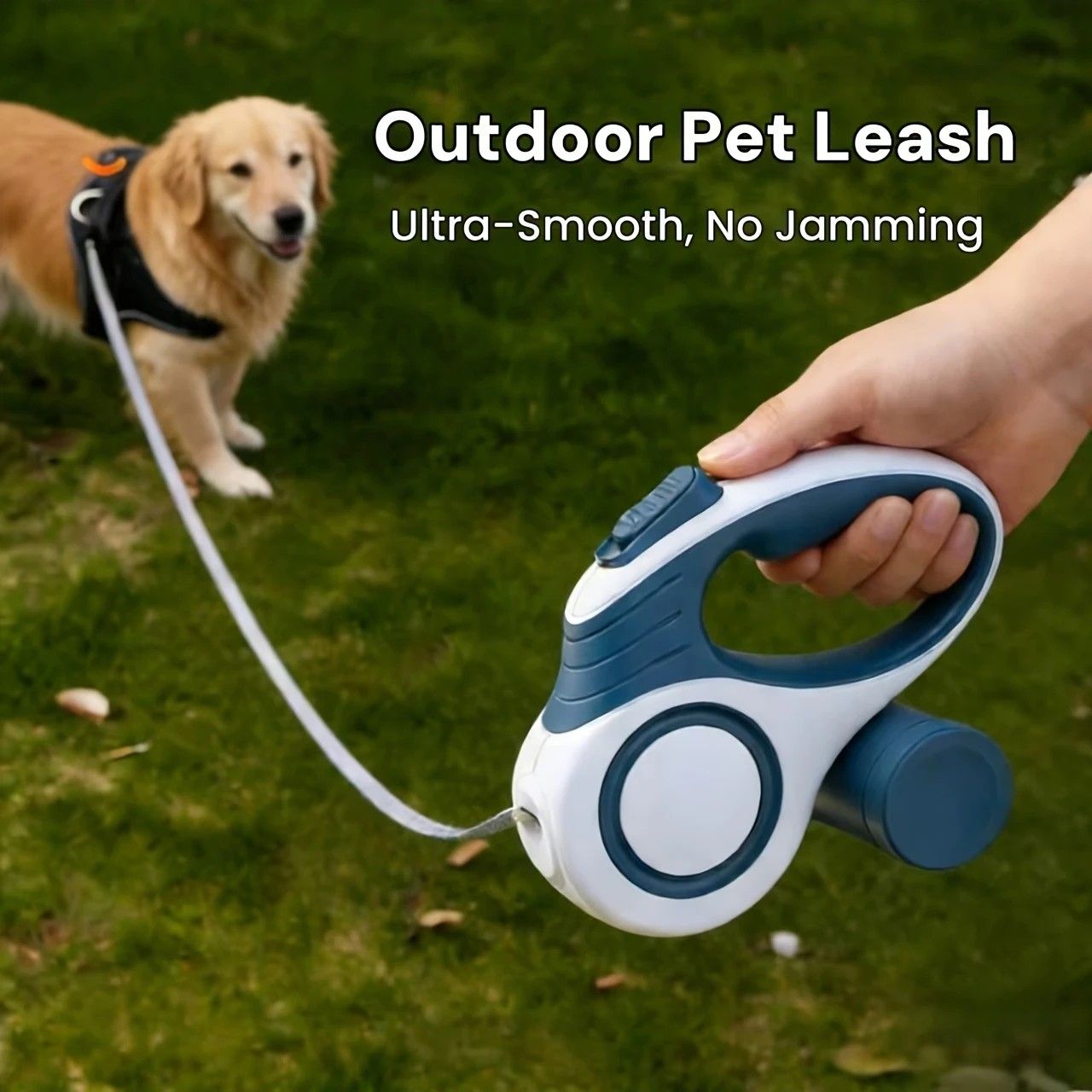 Multi-function Automatic Retractable Pet Leash: High-Strength Anti-Break, One-Click Lock, Comfortable Grip, Eco-Friendly Waste Disposal, 3 Meters/118.11 Inches for Secure Dog Walking(claret-red) - view 8