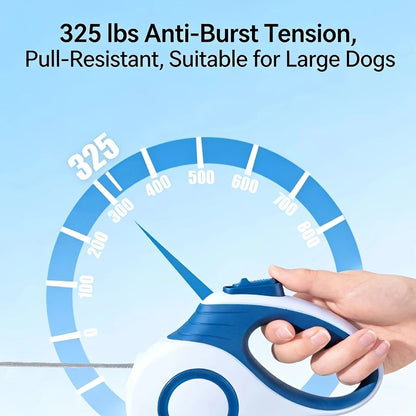 Multi-function Automatic Retractable Pet Leash: High-Strength Anti-Break, One-Click Lock, Comfortable Grip, Eco-Friendly Waste Disposal, 3 Meters/118.11 Inches for Secure Dog Walking(claret-red) - view 9