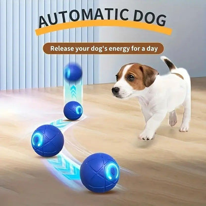 Smart Interactive Rolling Pet Ball – Automatic Self-Moving Cat & Small Dog Toy, Bite-Resistant Rechargeable Boredom Buster 52mm(blue) - view 5