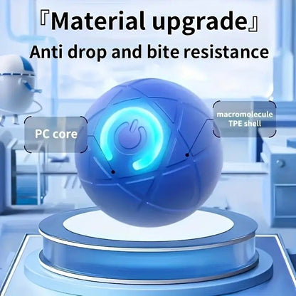 Smart Interactive Rolling Pet Ball – Automatic Self-Moving Cat & Small Dog Toy, Bite-Resistant Rechargeable Boredom Buster 52mm(blue) - view 6