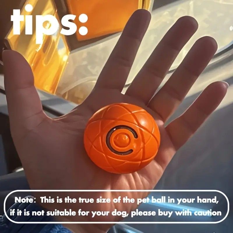 Smart Interactive Rolling Pet Ball – Automatic Self-Moving Cat & Small Dog Toy, Bite-Resistant Rechargeable Boredom Buster 52mm(blue) - view 10